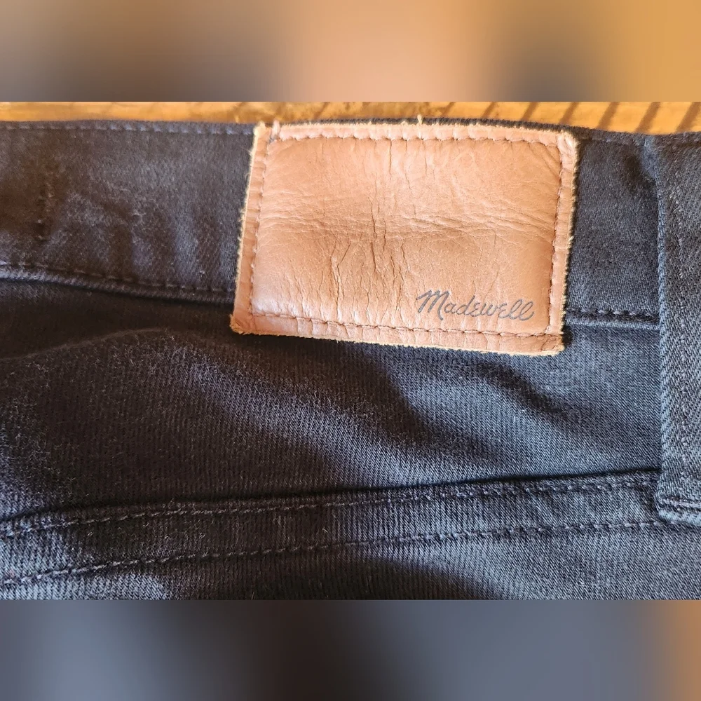 Madewell 9" High-Rise Skinny Jeans Black Size 25 - Picture 7 of 10